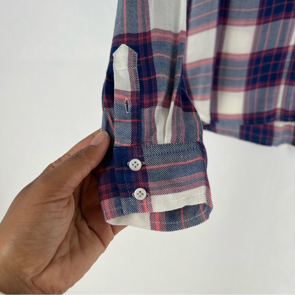 PAIGE Trudy Shirt Soft Plaid Casual Button Front‎ XS - Picture 6 of 16
